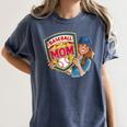 Baseball Mom Mama Mother's In My Baseball Mom Era Women's Comfort Colors T-Shirt Moss