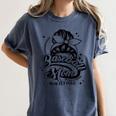 Baseball Mom May Get Loud Messy Bun Mother's Day Women's Comfort Colors T-Shirt Moss Baseball Mom May Get Loud Messy Bun Mother's Day Women's Comfort Colors T-Shirt Moss