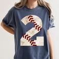Baseball Mom Baseball Parent Number Two Baseball Gear 2 Women's Comfort Colors T-Shirt Moss Baseball Mom Baseball Parent Number Two Baseball Gear 2 Women's Comfort Colors T-Shirt Moss