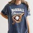 Baseball Mom Baseball Player Women's Comfort Colors T-Shirt Moss
