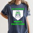 Baseball Mom Quote My Stepson Works From Home Women's Comfort Colors T-Shirt Moss Baseball Mom Quote My Stepson Works From Home Women's Comfort Colors T-Shirt Moss