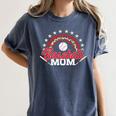 Baseball Mom Rainbow Great Team Mom Premium Women's Comfort Colors T-Shirt Moss Baseball Mom Rainbow Great Team Mom Premium Women's Comfort Colors T-Shirt Moss