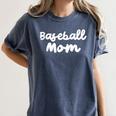 Baseball Mom Retro Women's Comfort Colors T-Shirt Moss Baseball Mom Retro Women's Comfort Colors T-Shirt Moss