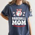 Baseball Mom Shirt Mama Women Baseball Shirt For Women's Comfort Colors T-Shirt Moss
