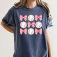 Baseball Mom Sister Tween Teen Girl Girly Pink Bow Preppy Premium Women's Comfort Colors T-Shirt Moss Baseball Mom Sister Tween Teen Girl Girly Pink Bow Preppy Premium Women's Comfort Colors T-Shirt Moss