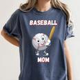 Baseball Mom Sports Quote Women's Comfort Colors T-Shirt Moss