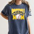 Baseball Mom Sports Mom Yellow Women's Comfort Colors T-Shirt Moss