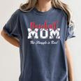 Baseball Mom The Struggle Is Real Women's Comfort Colors T-Shirt Moss
