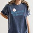 Baseball Mom Team Ball Sports Fan Raglan Baseball Tee Women's Comfort Colors T-Shirt Moss