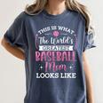 Baseball Mom -This Is What Basketball Mom Looks Like Women's Comfort Colors T-Shirt Moss