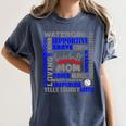 Baseball Mom Traits For Great Mothers Grey And Blue Women's Comfort Colors T-Shirt Moss Baseball Mom Traits For Great Mothers Grey And Blue Women's Comfort Colors T-Shirt Moss