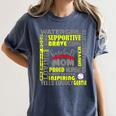 Baseball Mom Traits For Great Mothers Grey And Yellow Women's Comfort Colors T-Shirt Moss Baseball Mom Traits For Great Mothers Grey And Yellow Women's Comfort Colors T-Shirt Moss