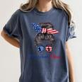 Baseball Mom USA American Flag 4th Of July Women's Comfort Colors T-Shirt Moss Baseball Mom USA American Flag 4th Of July Women's Comfort Colors T-Shirt Moss