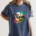 Baseball Mom USA American Baseball Graphic Women's Comfort Colors T-Shirt Moss Baseball Mom USA American Baseball Graphic Women's Comfort Colors T-Shirt Moss