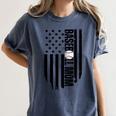 Baseball Mom USA Flag Baseball Mama Day Vibes Mama Women's Comfort Colors T-Shirt Moss