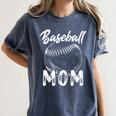 Baseball Mom For Women Family Matching Players Team Mommy Women's Comfort Colors T-Shirt Moss