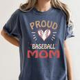 Baseball Moms Mother Kids Girls Boys School Game Women's Comfort Colors T-Shirt Moss