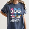Baseball Player 100 Days Of School Sports Ice Cream Drip Premium Tri-Blend Women's Comfort Colors T-Shirt Moss