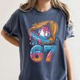 Baseball Player 67 Number 67th Sports Ice Cream Drip Women's Comfort Colors T-Shirt Moss Baseball Player 67 Number 67th Sports Ice Cream Drip Women's Comfort Colors T-Shirt Moss