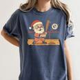 Baseball Santa 67 Christmas Xmas Boys Retro Women's Comfort Colors T-Shirt Moss