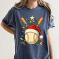 Baseball Santa Christmas Ball Baseball Lover Player Boys Women's Comfort Colors T-Shirt Moss Baseball Santa Christmas Ball Baseball Lover Player Boys Women's Comfort Colors T-Shirt Moss