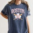 Baseball Shamrock Boston Massachusetts St Patrick’s Day Women's Comfort Colors T-Shirt Moss Baseball Shamrock Boston Massachusetts St Patrick’s Day Women's Comfort Colors T-Shirt Moss