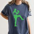 Baseball Shamrock St Patrick's Day Saint Paddy's Women's Comfort Colors T-Shirt Moss Baseball Shamrock St Patrick's Day Saint Paddy's Women's Comfort Colors T-Shirt Moss
