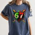 Baseball Six Seven 67 Meme Ice Cream Drip Xmas Women Men Women's Comfort Colors T-Shirt Moss Baseball Six Seven 67 Meme Ice Cream Drip Xmas Women Men Women's Comfort Colors T-Shirt Moss