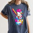 Baseball Snowman Drip Christmas Baseball Boys Men Kids Women's Comfort Colors T-Shirt Moss Baseball Snowman Drip Christmas Baseball Boys Men Kids Women's Comfort Colors T-Shirt Moss