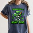 Baseball St Patrick's Day Irish Shamrock Trendy Women's Comfort Colors T-Shirt Moss Baseball St Patrick's Day Irish Shamrock Trendy Women's Comfort Colors T-Shirt Moss