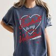 Baseball Is My Valentine Coach Player Lovers Cool Sport Love Women's Comfort Colors T-Shirt Moss Baseball Is My Valentine Coach Player Lovers Cool Sport Love Women's Comfort Colors T-Shirt Moss
