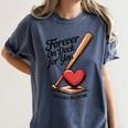 Baseball Valentine Forever On Deck For You Tee Women's Comfort Colors T-Shirt Moss
