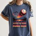 Baseball Valentine Forever On Deck For You Women's Comfort Colors T-Shirt Moss Baseball Valentine Forever On Deck For You Women's Comfort Colors T-Shirt Moss
