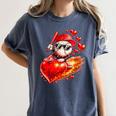 Baseball Valentine's Day Drip Ice Cream Team Women's Comfort Colors T-Shirt Moss Baseball Valentine's Day Drip Ice Cream Team Women's Comfort Colors T-Shirt Moss