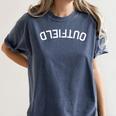 BaseballSoftball Upside Down Outfield Women's Comfort Colors T-Shirt Moss BaseballSoftball Upside Down Outfield Women's Comfort Colors T-Shirt Moss