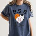 Basketball Soccer Baseball Mom For Women Women's Comfort Colors T-Shirt Moss Basketball Soccer Baseball Mom For Women Women's Comfort Colors T-Shirt Moss