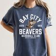 Bay City Beavers Baseball Club Estd 1913 Women's Comfort Colors T-Shirt Moss Bay City Beavers Baseball Club Estd 1913 Women's Comfort Colors T-Shirt Moss