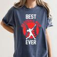 Best Baseball Mom Ever Baseball Women's Comfort Colors T-Shirt Moss