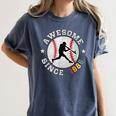 Birthday Baseball Lover 40 Years Old Awesome Since 1986 Women's Comfort Colors T-Shirt Moss