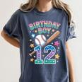 Birthday Boy 12th Birthday Baseball Women's Comfort Colors T-Shirt Moss