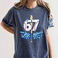 Blue Camo Baseball 67 Six Seven Camo Ice Cream Drip Boy Teen Women's Comfort Colors T-Shirt Moss Blue Camo Baseball 67 Six Seven Camo Ice Cream Drip Boy Teen Women's Comfort Colors T-Shirt Moss