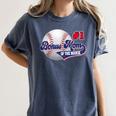 Bonus Mom Rookie Of Year 1st Birthday Baseball Theme Women's Comfort Colors T-Shirt Moss Bonus Mom Rookie Of Year 1st Birthday Baseball Theme Women's Comfort Colors T-Shirt Moss
