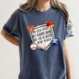 My Boy Might Not Always Swing But I Do Baseball Mom Mama Son Women's Comfort Colors T-Shirt Moss