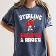 Boys Baseball Valentines Shirt Sterling Hearts Baseball Women's Comfort Colors T-Shirt Moss Boys Baseball Valentines Shirt Sterling Hearts Baseball Women's Comfort Colors T-Shirt Moss