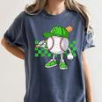 Boys St Patricks Day Baseball Player Pitcher Coach Kids Women's Comfort Colors T-Shirt Moss Boys St Patricks Day Baseball Player Pitcher Coach Kids Women's Comfort Colors T-Shirt Moss