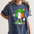 Boys St Patricks Day Kids Baseball Player Ice Cream Drip Women's Comfort Colors T-Shirt Moss Boys St Patricks Day Kids Baseball Player Ice Cream Drip Women's Comfort Colors T-Shirt Moss