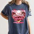 Boys Valentine Baseball Lifestyle Home Plate Ice-Cream Drip Women's Comfort Colors T-Shirt Moss Boys Valentine Baseball Lifestyle Home Plate Ice-Cream Drip Women's Comfort Colors T-Shirt Moss