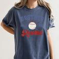 Brother Of Rookie 1st Birthday Baseball Boy Family Matching Women's Comfort Colors T-Shirt Moss Brother Of Rookie 1st Birthday Baseball Boy Family Matching Women's Comfort Colors T-Shirt Moss