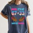 Bruh Its My 67 33 Day Of School Baseball Boys Kids 100th Day Women's Comfort Colors T-Shirt Moss