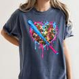 Camo Baseball Heart Drip Valentine Baseball Icecream Boys Women's Comfort Colors T-Shirt Moss Camo Baseball Heart Drip Valentine Baseball Icecream Boys Women's Comfort Colors T-Shirt Moss
